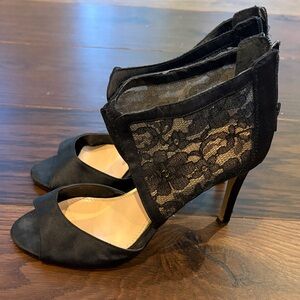 Jessica Simpson Black Lace Heels